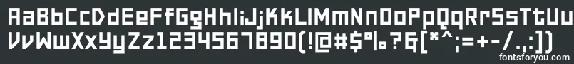 Шрифт PfonlinetwoproDouble – белые шрифты