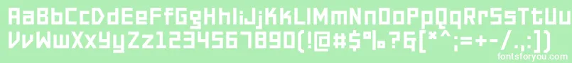 Police PfonlinetwoproDouble – polices blanches sur fond vert