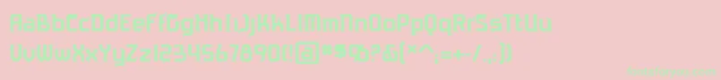 AntigravbbReg Font – Green Fonts on Pink Background