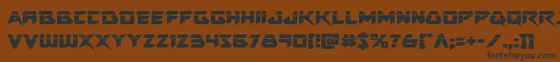 Skirmisherlaser Font – Black Fonts on Brown Background