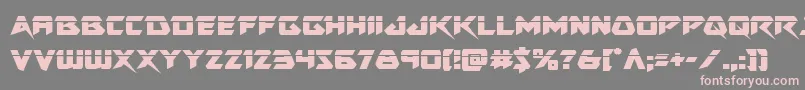 Skirmisherlaser Font – Pink Fonts on Gray Background