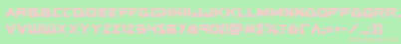 Skirmisherlaser Font – Pink Fonts on Green Background