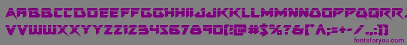 Skirmisherlaser Font – Purple Fonts on Gray Background