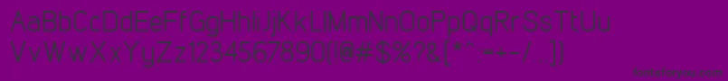 LintelRegular Font – Black Fonts on Purple Background
