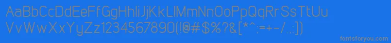 LintelRegular Font – Gray Fonts on Blue Background