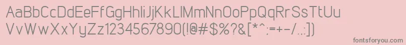 LintelRegular Font – Gray Fonts on Pink Background