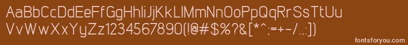 Шрифт LintelRegular – розовые шрифты на коричневом фоне
