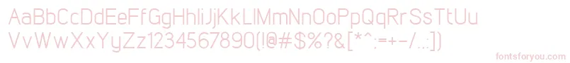 LintelRegular Font – Pink Fonts on White Background