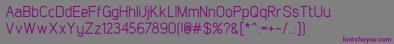 LintelRegular Font – Purple Fonts on Gray Background
