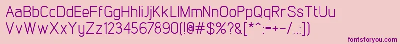 LintelRegular Font – Purple Fonts on Pink Background