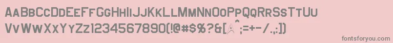 Jefferies Font – Gray Fonts on Pink Background