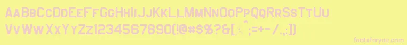 Weitere Informationen zur Jefferies-Schriftart Jefferies-Schriftart – Rosa Schriften auf gelbem Hintergrund