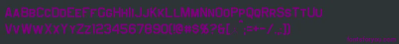 Jefferies Font – Purple Fonts on Black Background