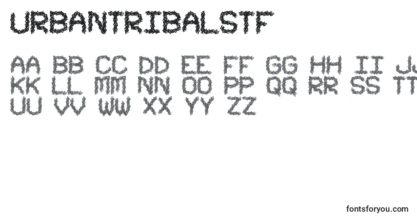 UrbanTribalStf-fontti – aakkoset, numerot, erikoismerkit