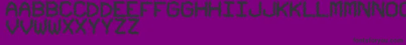 UrbanTribalStf Font – Black Fonts on Purple Background