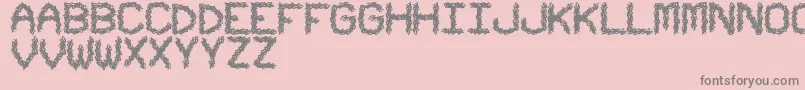 Шрифт UrbanTribalStf – серые шрифты на розовом фоне