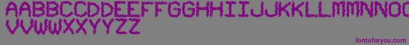 UrbanTribalStf Font – Purple Fonts on Gray Background