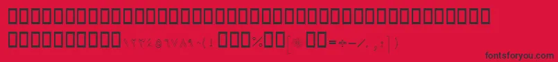 BTawfigOutline Font – Black Fonts on Red Background