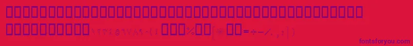 BTawfigOutline Font – Purple Fonts on Red Background