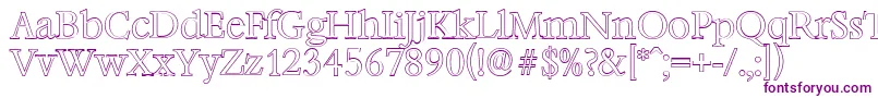 BernsteinoutlineLightRegular Font – Purple Fonts