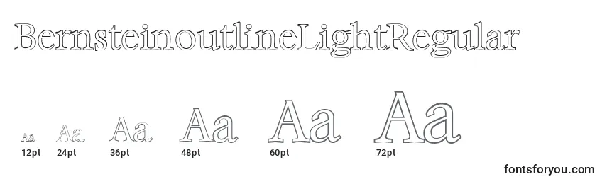 BernsteinoutlineLightRegular Font Sizes