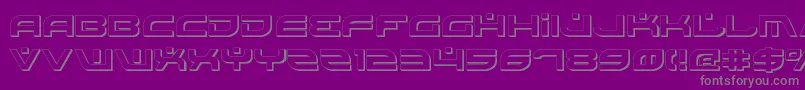 BattlefieldShadow Font – Gray Fonts on Purple Background
