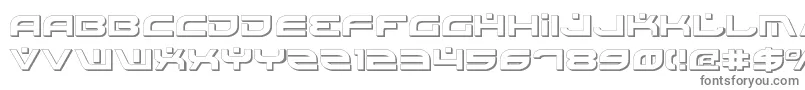 BattlefieldShadow Font – Gray Fonts on White Background