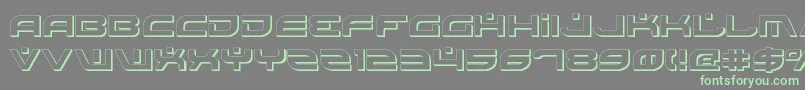 BattlefieldShadow Font – Green Fonts on Gray Background