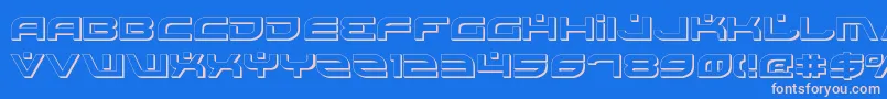 BattlefieldShadow Font – Pink Fonts on Blue Background