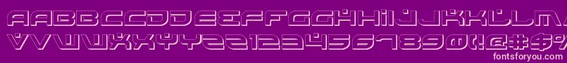 BattlefieldShadow Font – Pink Fonts on Purple Background