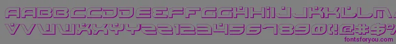 BattlefieldShadow Font – Purple Fonts on Gray Background