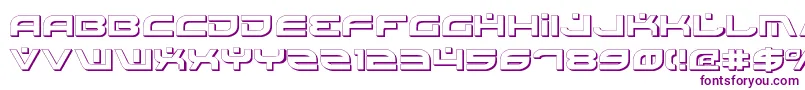 BattlefieldShadow Font – Purple Fonts on White Background