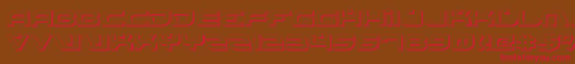 BattlefieldShadow Font – Red Fonts on Brown Background