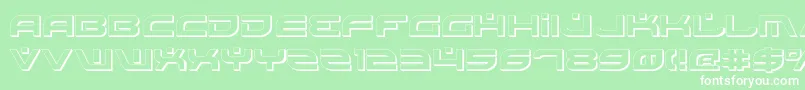 BattlefieldShadow Font – White Fonts on Green Background