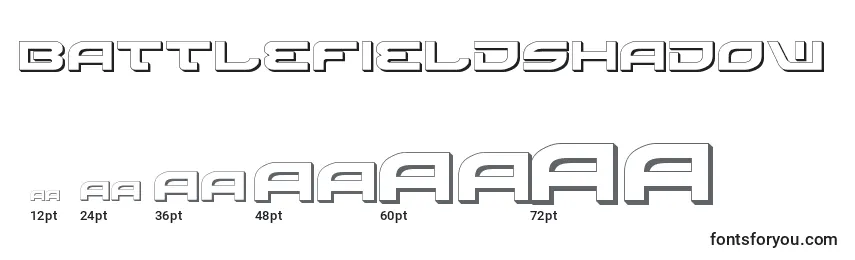 Размеры шрифта BattlefieldShadow