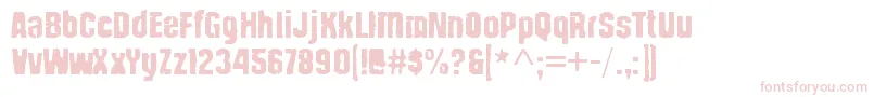 StructiawarRegular Font – Pink Fonts on White Background