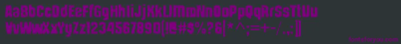 StructiawarRegular Font – Purple Fonts on Black Background
