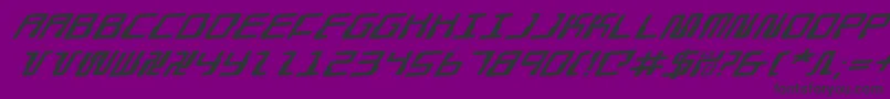 Droidloverer Font – Black Fonts on Purple Background