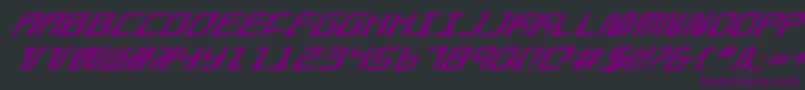 Droidloverer Font – Purple Fonts on Black Background