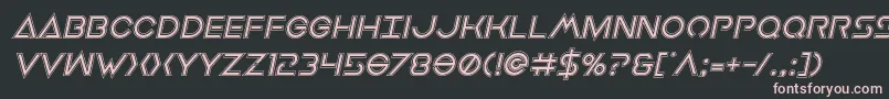 Earthorbiteracadital Font – Pink Fonts on Black Background