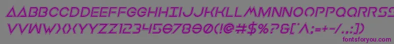 Earthorbiteracadital Font – Purple Fonts on Gray Background