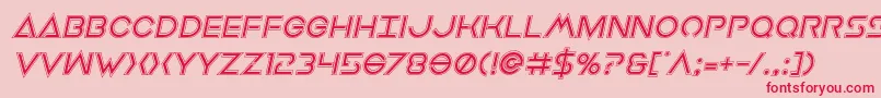 Earthorbiteracadital Font – Red Fonts on Pink Background