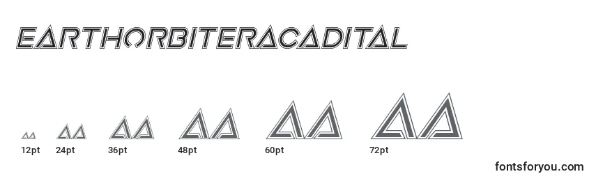 Earthorbiteracadital Font Sizes