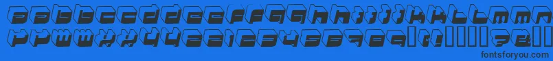 Hkinight Font – Black Fonts on Blue Background