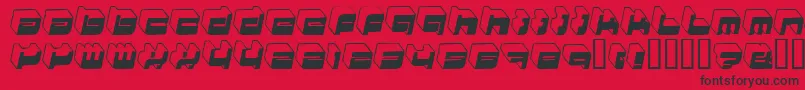 フォントHkinight – 赤い背景に黒い文字