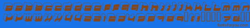 Hkinight-fontti – ruskeat fontit sinisellä taustalla