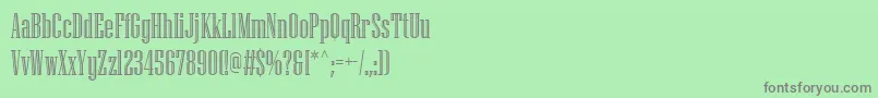 Шрифт NiagaraEngraved – серые шрифты на зелёном фоне