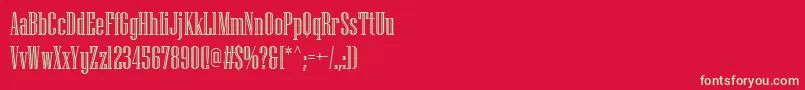 NiagaraEngraved Font – Green Fonts on Red Background