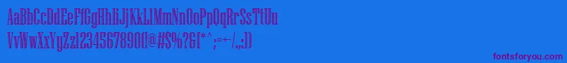 Шрифт NiagaraEngraved – фиолетовые шрифты на синем фоне