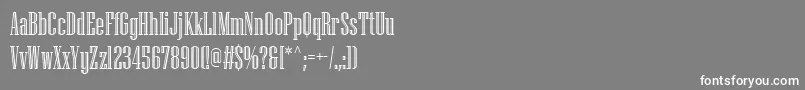 NiagaraEngraved Font – White Fonts on Gray Background